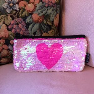 Style Lab Pink Sequins makeup bag 8x4 brand new